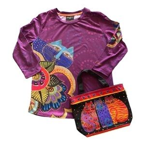 LAUREL BURCH-SIGNATURE CAT TOP AND BAG